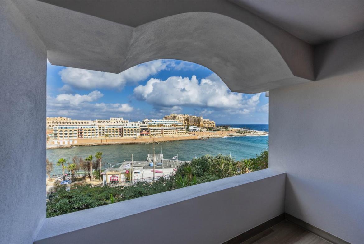 Deluxe Seaview Apartment San Ġiljan Kültér fotó