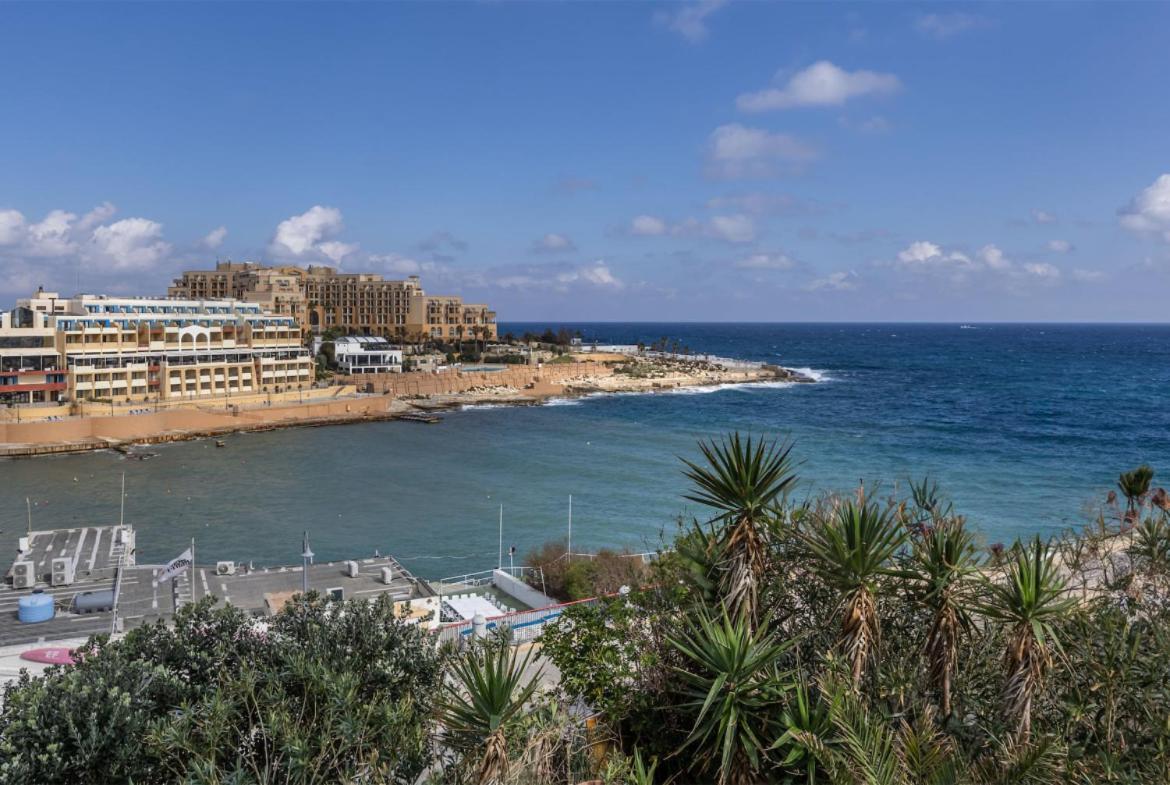 Deluxe Seaview Apartment San Ġiljan Kültér fotó
